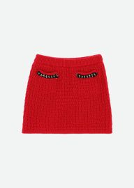 Paris Knitted Skirt Red Angel39s Face at Angel's Face