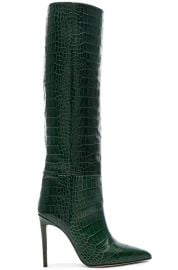 Paris Texas Croco Tall Boot in Green   FWRD at Forward