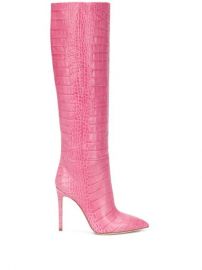 Paris Texas knee-length Crocodile Effect Boots - Farfetch at Farfetch