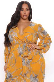 Park Avenue Deluxe Maxi Dress - Mustardcombo   Dresses at Fashion Nova