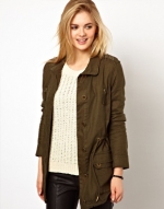 Parka jacket by Mango at Asos