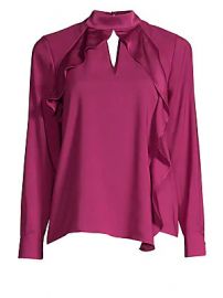 Parker - Ciani Cascading Ruffle Blouse at Saks Fifth Avenue