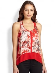 Parker - Embry Floral Silk Tank at Saks Fifth Avenue