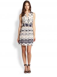 Parker - Suri Silk Faux-Wrap Dress at Saks Fifth Avenue