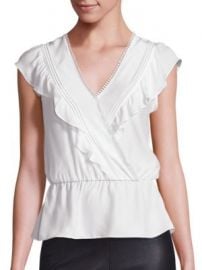 Parker - Taylan Silk Ruffle Top at Saks Off 5th