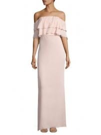 Parker Black - Helen Off-the-Shoulder Silk Gown at Saks Fifth Avenue