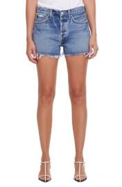 Parker Distressed High Waist Organic Cotton Denim Shorts at Nordstrom