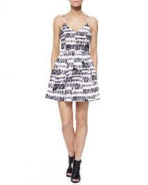 Parker Juliet Graphic Racerback Dress Cosmos at Neiman Marcus