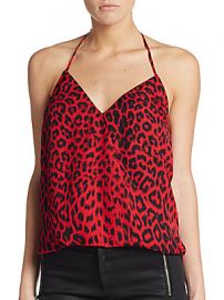 Parker Kae Leopard Halter top at Saks Off 5th