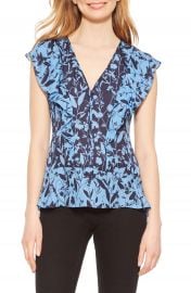 WornOnTV: Cecilia’s blue floral ruffled top on Good Morning America ...