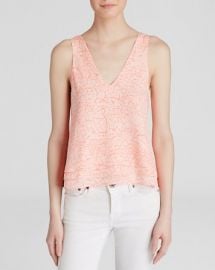 Parker Tank - Alejandra Crackle Print Silk at Bloomingdales