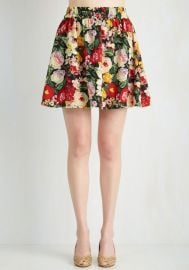 Parlez Vous Bouquet Skirt at ModCloth