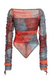 Paro Mesh Cotton-Blend Thong Bodysuit By Andrea Iyamah at Moda Operandi