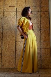 Pass the Mustard Exaggerated Wide Leg Track Pants by Six 20 at Six 20