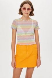 Pastel Rainbow T-Shirt at Topshop