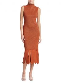 Pat Glitter Sheath Fringe Dress at Saks Fifth Avenue