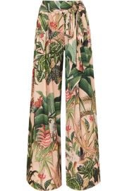 PatBO - Paradise printed stretch-crepe wide-leg pants at Net A Porter