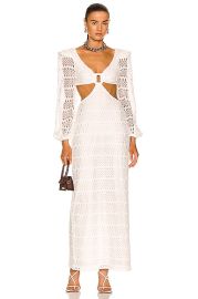 PatBO Crochet Cut Out Maxi Dress in White  FWRD at Forward