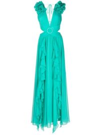 PatBO Flutter Sleeve Maxi Dress - at Farfetch