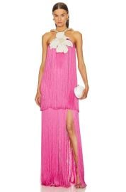 PatBO Fringe Maxi Dress in Malibu at Revolve