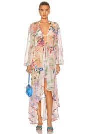 PatBO Iris Crochet Robe in Pink Ombre FWRD at Forward