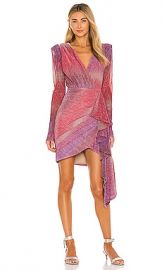 PatBO Ombre Lurex Mini Dress in Pink Multi at Revolve