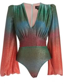 PatBO Sunset lurex-detail Bodysuit - Farfetch at Farfetch