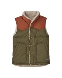 Patagonia Reversible Bivy Down Vest in Basin Green at Huckberry