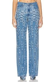 Patbo Handbeaded Straight Leg Jeans In Denim at Revolve