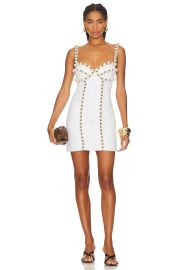 Patbo Pearl Beaded Mini Dress at Revolve