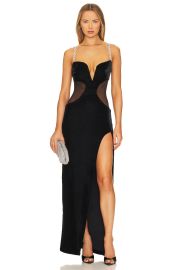 Patbo Plunge Velvet Maxi Dress at Revolve