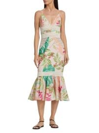 Patbo Tropicalia Fitted Midi Dress at Saks Off 5th