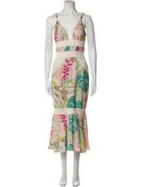 Patbo Tropicalia Fitted Midi Dress at The Real Real