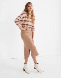 Patch Pocket Sweater Skirt at Madewell