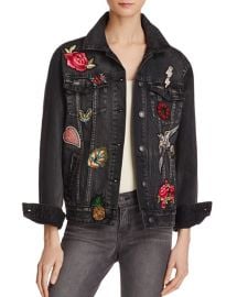 Patched Denim Jacket at Bloomingdales