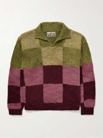 Patchwork Checked Wool Sweater at Mr Porter