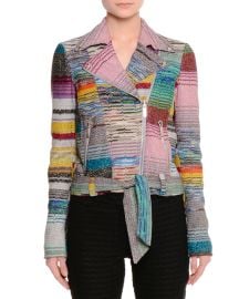 Patchwork Knit Moto Jacket by Missoni at Bergdorfgoodman