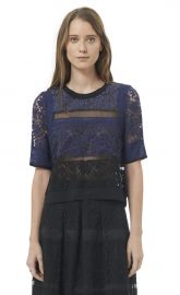 Patchwork Lace Top at Rebecca Taylor