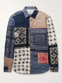 Patchwork Quilted Padded Cotton Flannel Overshirt by Portuguese Flannel at Mr Porter