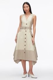 Patchwork Sleeveless Belted Utility Dress at 3.1 Phillip Lim