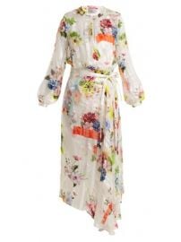 Patel floral-print silk wrap dress at Matches