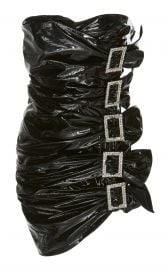 Patent Leather Buckle Dress by Alexandre Vauthier at Moda Operandi