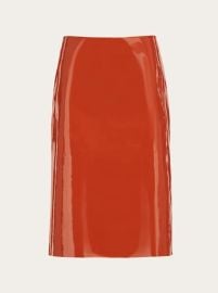 Patent leather pencil skirt - Women Ferragamo at Ferragamo