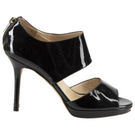 Patent leather sandal Jimmy Choo Black size 38 IT in Patent leather - 35298286 at Vestiaire Collective