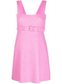 Patou Corsage Belted Mini Dress Pink at Farfetch