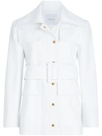 Patou Safari Gabardine Parka White at Farfetch