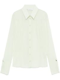 Patrizia Pepe Organza Shirt Green at Farfetch