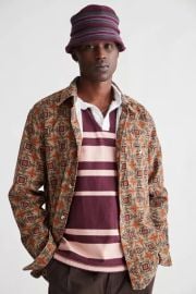 Patterned Cord Overshirt at Urban Outfitters