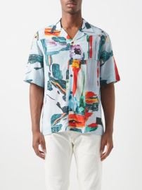 Paul Smith Abstract print Poplin Shirt at Matches