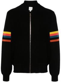 Paul Smith Artist Stripe Bomber Jacket Black at Farfetch